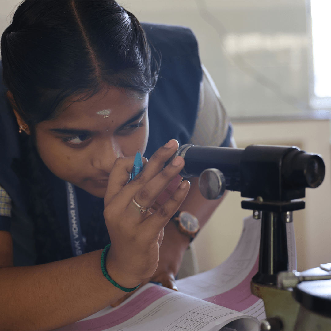 Teachers and students learning at GVK